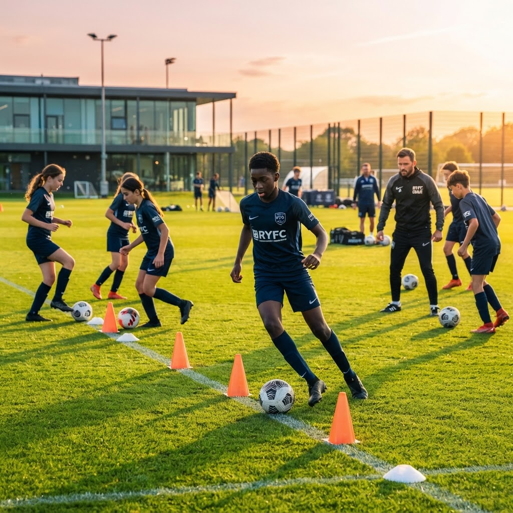 Youth soccer training academy